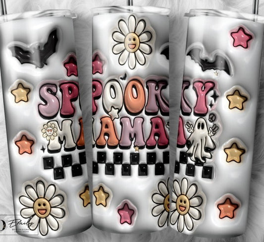 3D Spooky Mama Tumbler