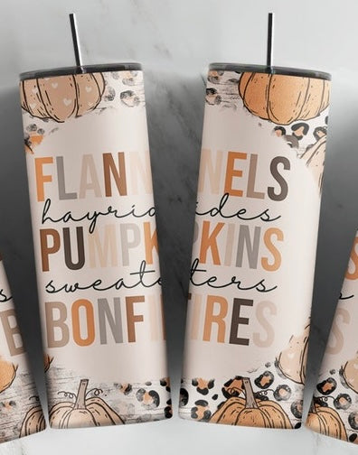 Flannels and Pumpkins Tumbler