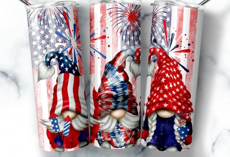 Patriotic Gnome Tumbler