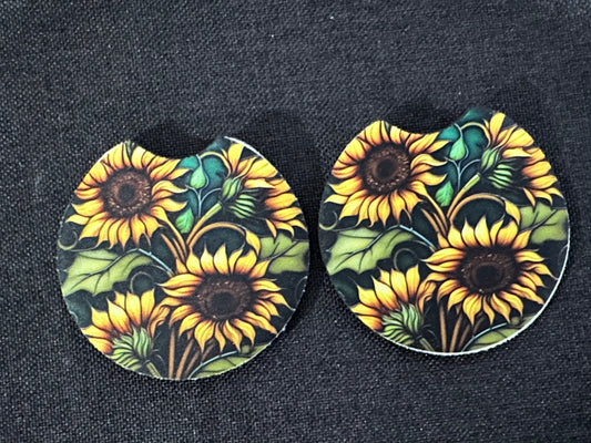 Sunflower Car Coaster