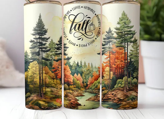 Fall Theme Tumbler