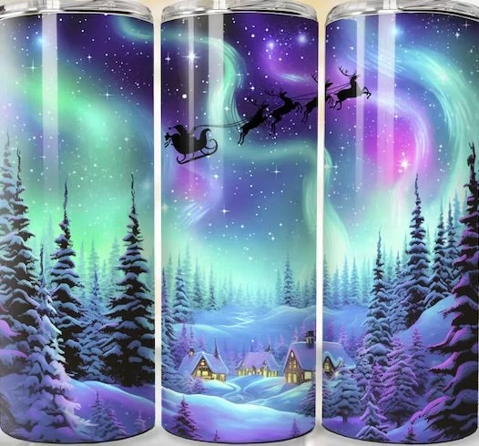 Galaxy Christmas Night Tumbler