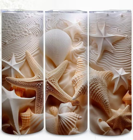 3D Beach Tumbler