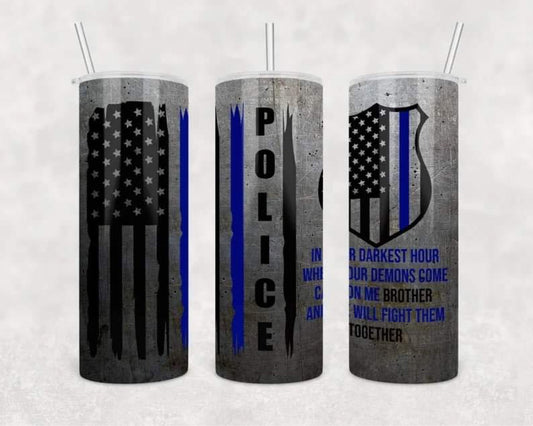 Police Officer Tumbler