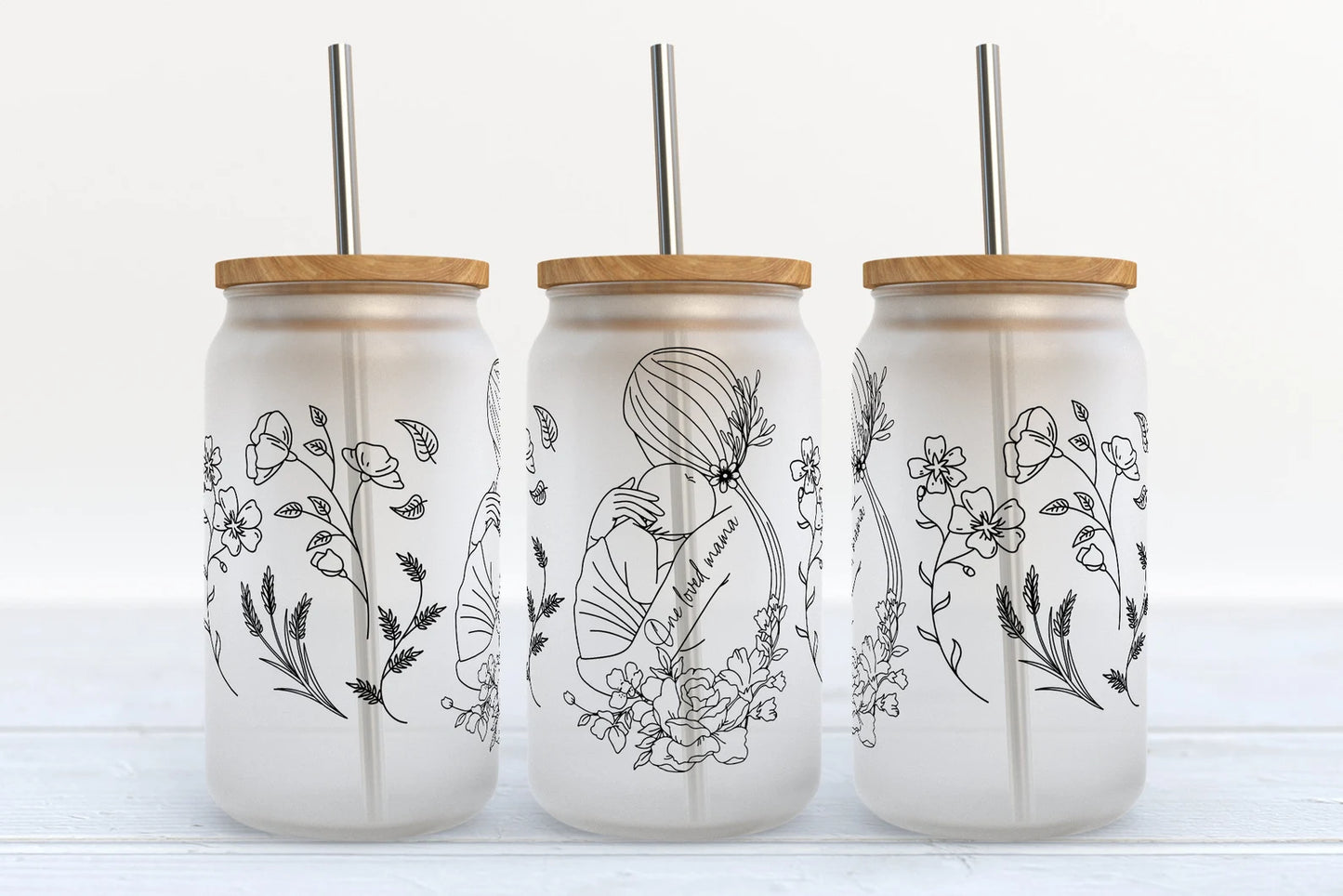 One Loved Mom Glass Tumbler