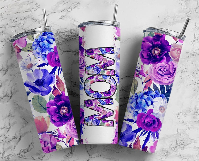 Mom Flower Tumbler